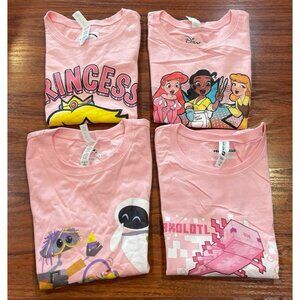 DISNEY LOT OF 4 SHIRTS SIZES SMALL